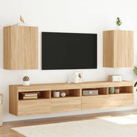 Mobili TV Muro 2pz Rovere Sonoma 40,5x30x60cm Legno Multistratocod mxl 110062