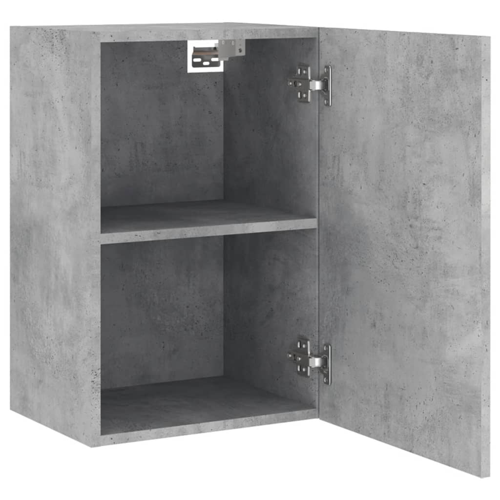 Mobile TV Parete Grigio Cemento 40,5x30x60 cm Legno Multistrato 836916