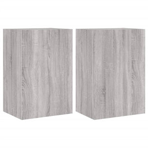 Mobili TV Muro 2pz Grigio Sonoma 40,5x30x60cm Legno Multistrato 836921