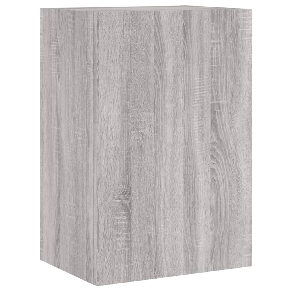 Mobili TV Muro 2pz Grigio Sonoma 40,5x30x60cm Legno Multistrato 836921