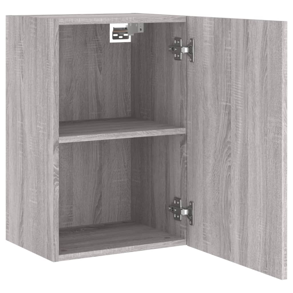 Mobili TV Muro 2pz Grigio Sonoma 40,5x30x60cm Legno Multistrato 836921