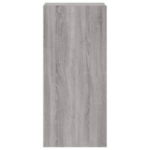 Mobile TV Parete Grigio Sonoma 40,5x30x90 cm Legno Multistrato 836929