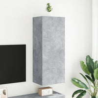 Mobile TV Parete Grigio Cemento 40,5x30x102cm Legno Multistrato 836934