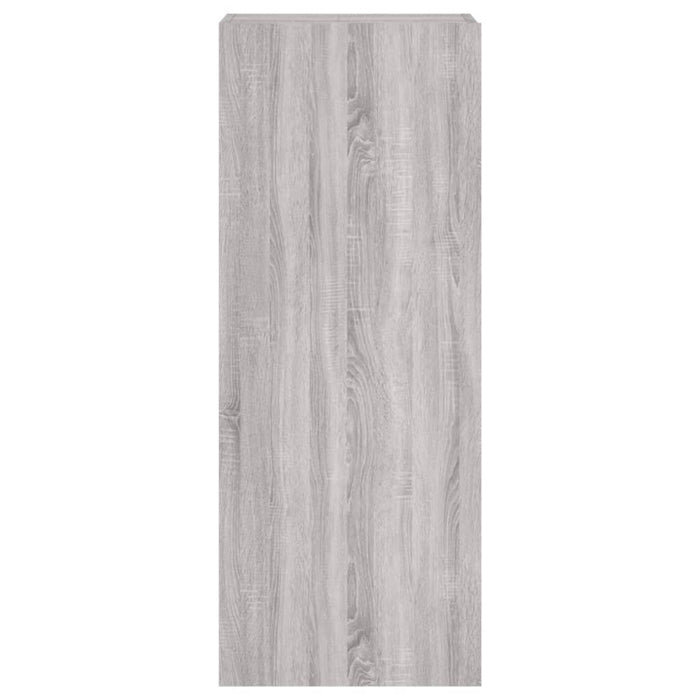 Mobile TV Parete Grigio Sonoma 40,5x30x102 cm Legno Multistrato 836936