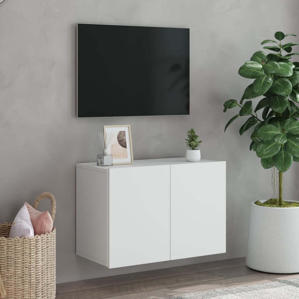 Mobile TV a Parete Bianco 60x30x41 cm 836938