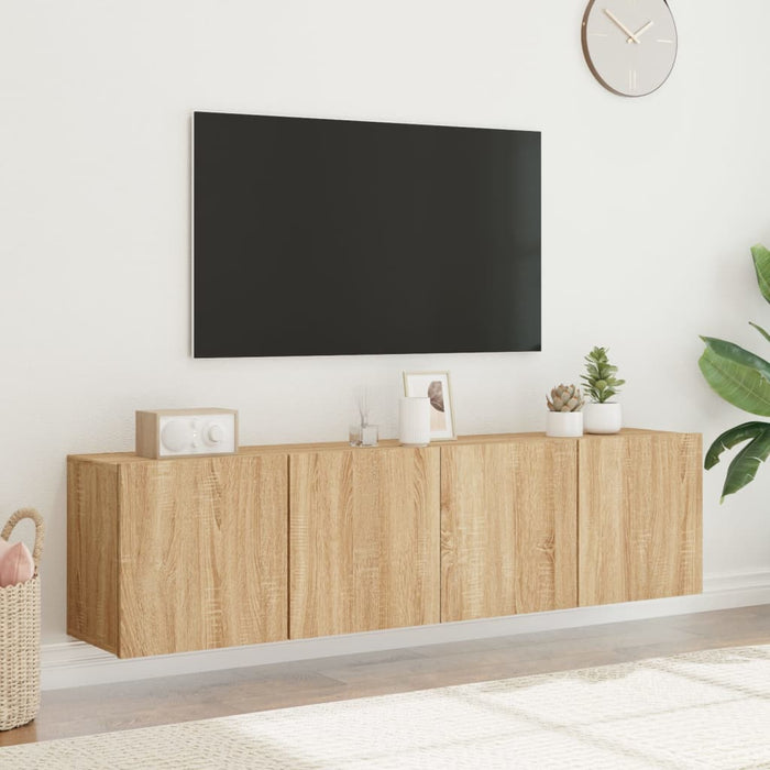 Mobili TV a Parete 2pz Rovere Sonoma 80x30x41 cm 836957