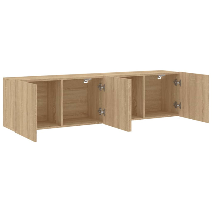 Mobili TV a Parete 2pz Rovere Sonoma 80x30x41 cm 836957