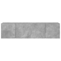 Mobili TV a Parete 2pz Grigio Cemento 80x30x41 cm 836959