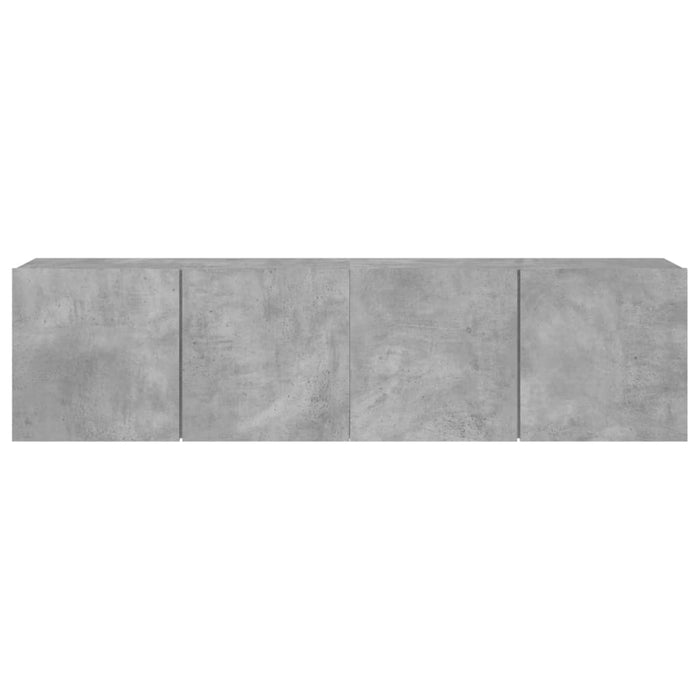 Mobili TV a Parete 2pz Grigio Cemento 80x30x41 cm 836959