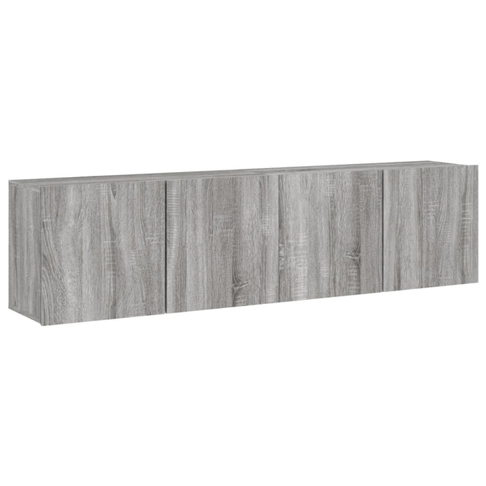 Mobili TV a Parete 2pz Grigio Sonoma 80x30x41 cm 836963