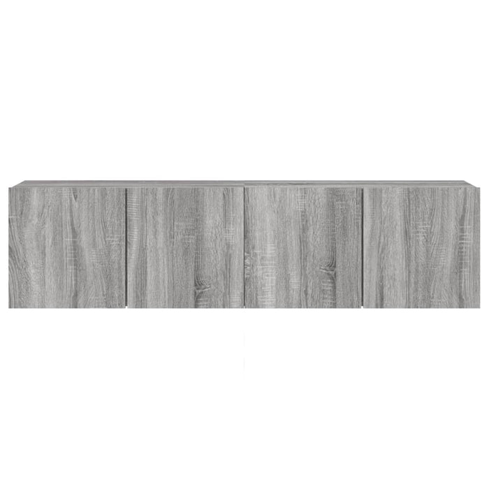 Mobili TV a Parete 2pz Grigio Sonoma 80x30x41 cm 836963