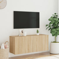 Mobile TV a Parete Rovere Sonoma 100x30x41 cm 836968