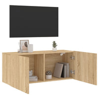 Mobile TV a Parete Rovere Sonoma 100x30x41 cm 836968