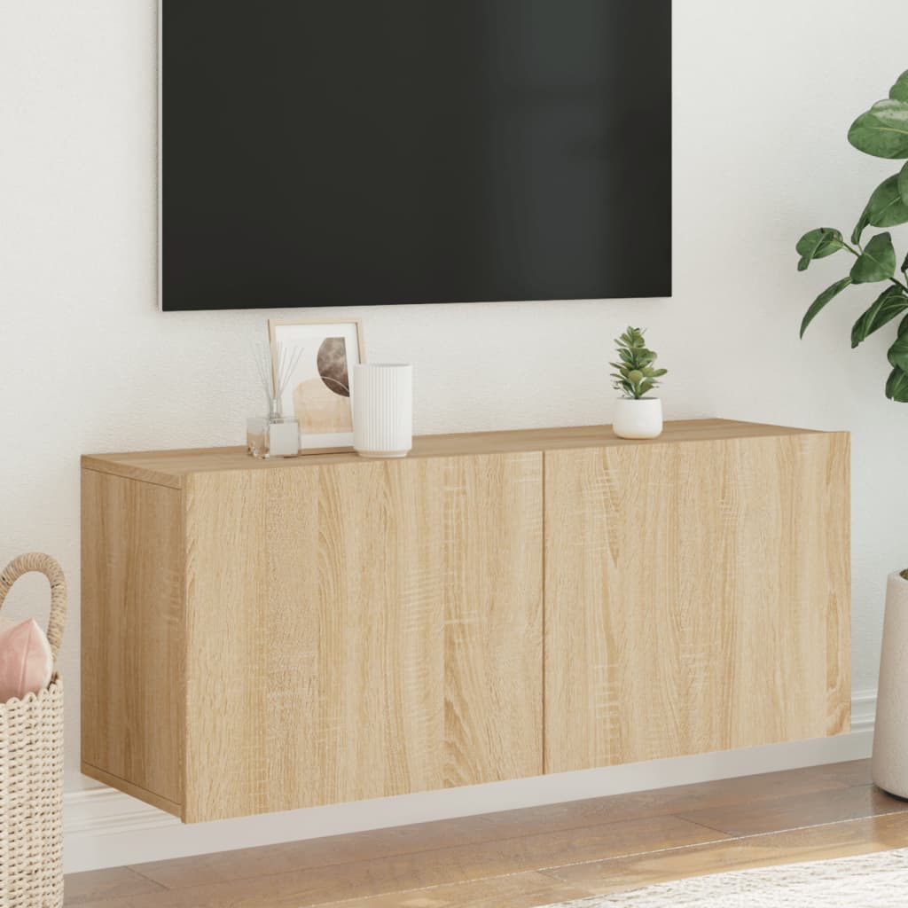 Mobile TV a Parete Rovere Sonoma 100x30x41 cm 836968