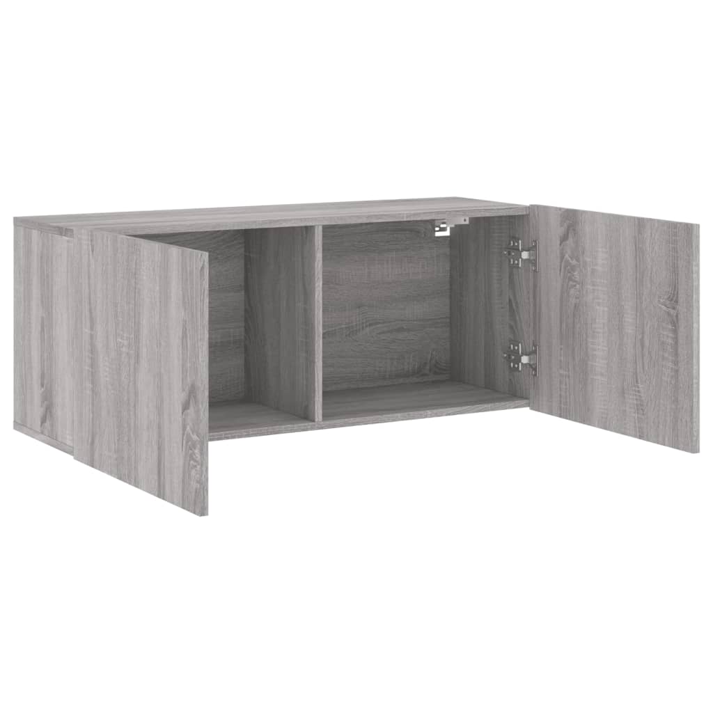 Mobile TV a Parete Grigio Sonoma 100x30x41 cm 836971