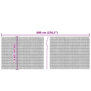 Recinzione da Giardino 600x100 cm Giunco 365751