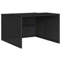 Garage per Robot Tosaerba Nero 86x90x52/57 cm in Polyrattan 365404