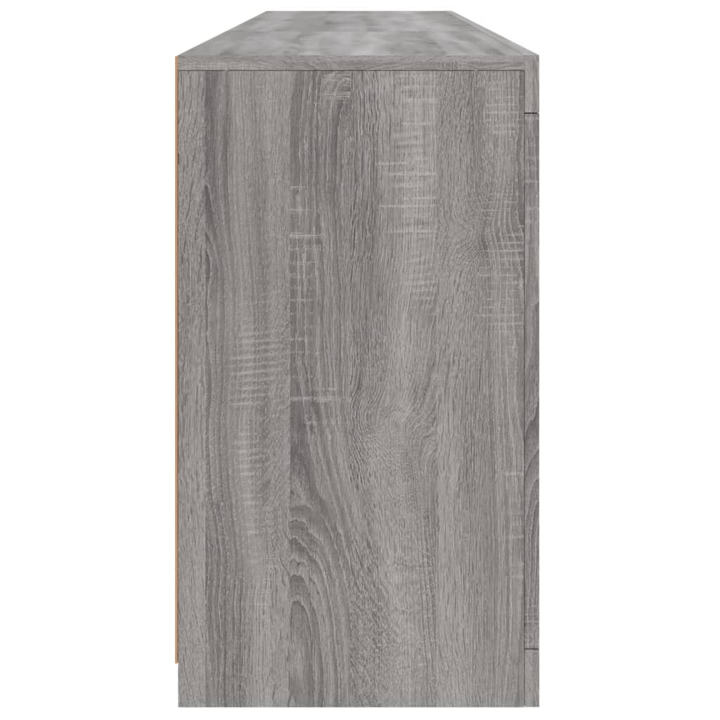 Credenza con Luci LED Grigio Sonoma 162x37x67 cm 3209000