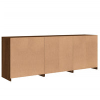 Credenza con Luci LED Rovere Marrone 181,5x37x67 cm 3209008