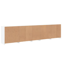 Credenza con Luci LED Bianca 283x37x67 cm 3209023