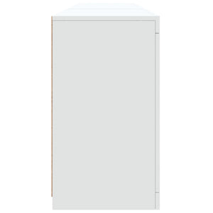 Credenza con Luci LED Bianca 162x37x67 cm 3209030