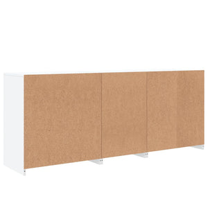 Credenza con Luci LED Bianca 162x37x67 cm 3209030