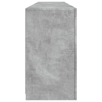 Credenza con Luci LED Grigio Cemento 164x37x67 cm 3209054