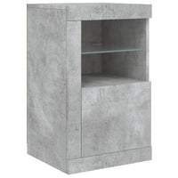 Credenza con Luci LED Grigio Cemento 164x37x67 cm 3209054