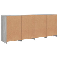 Credenza con Luci LED Grigio Sonoma 164x37x67 cm 3209056