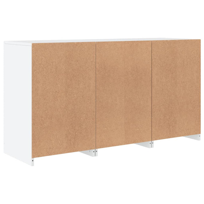 Credenza con Luci LED Bianca 123x37x67 cm 3209058