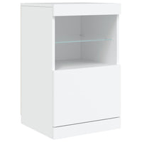 Credenza con Luci LED Bianca 123x37x67 cm 3209058