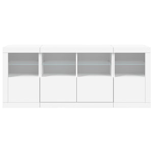 Credenza con Luci LED Bianca 163x37x67 cm 3209072