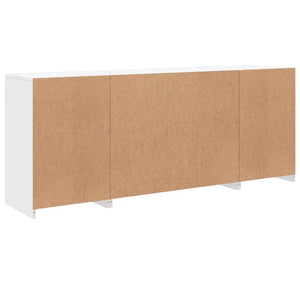 Credenza con Luci LED Bianca 163x37x67 cm 3209072