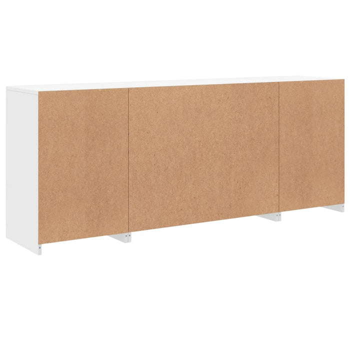 Credenza con Luci LED Bianca 163x37x67 cm 3209072