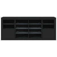 Credenza con Luci LED Nera 163x37x67 cm 3209094