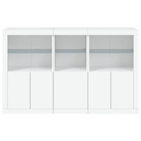 Credenza con Luci LED Bianca 162x37x100 cm 3209142