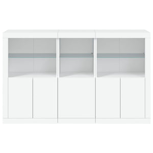 Credenza con Luci LED Bianca 162x37x100 cm 3209142