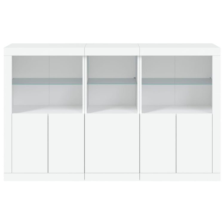 Credenza con Luci LED Bianca 162x37x100 cm 3209142