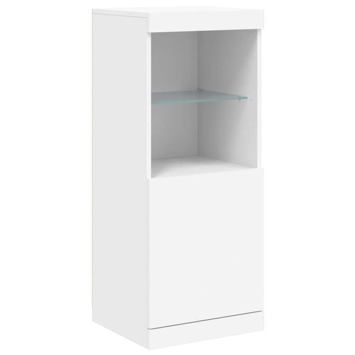 Credenza con Luci LED Bianca 162x37x100 cm 3209142