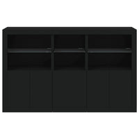 Credenza con Luci LED Nera 162x37x100 cm 3209143