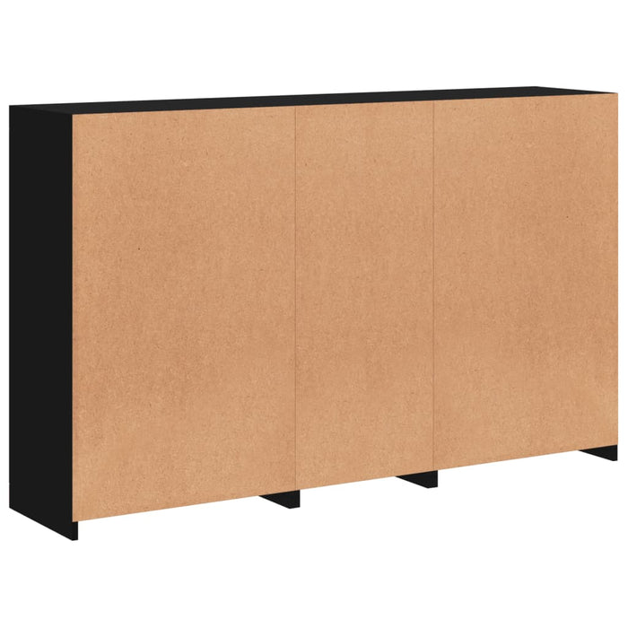 Credenza con Luci LED Nera 162x37x100 cm 3209143