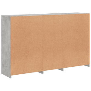 Credenza con Luci LED Grigio Cemento 162x37x100 cm 3209145