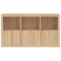 Credenza con Luci LED Rovere Sonoma 181,5x37x100 cm 3209151