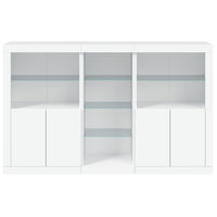 Credenza con Luci LED Bianca 162x37x100 cm 3209170