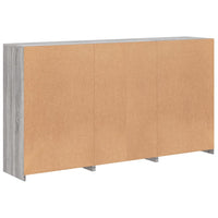 Credenza con Luci LED Grigio Sonoma 181,5x37x100 cm 3209182