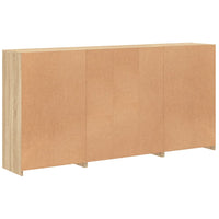 Credenza con Luci LED Rovere Sonoma 202x37x100 cm 3209186