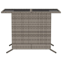 Set da Bistrò 3 pz con Cuscini Grigio in Polyrattan 365119