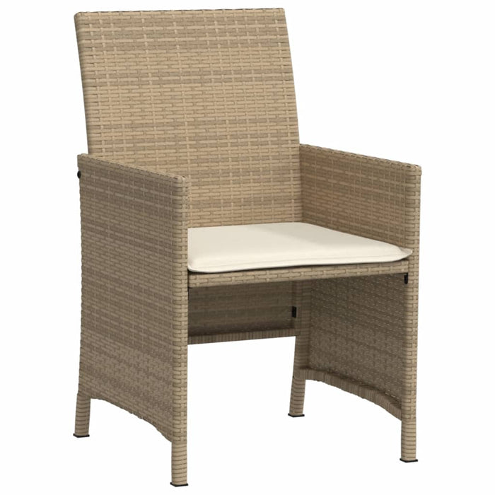 Set da Bistrò 3 pz con Cuscini Beige in Polyrattan 365120