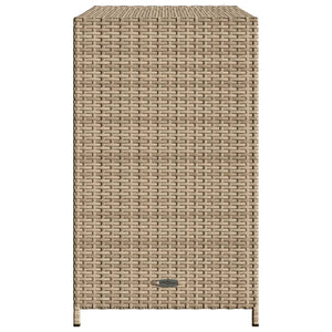 Armadietto Portaoggetti Giardino Beige 83x45x76 cm Polyrattan 365546