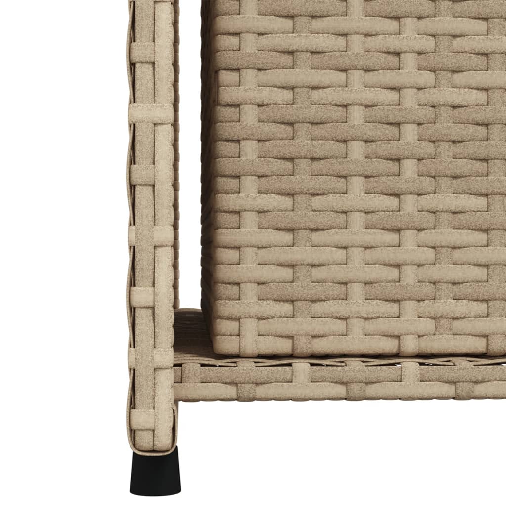 Armadietto Portaoggetti Giardino Beige 50x55x115cm Polyrattan 365550